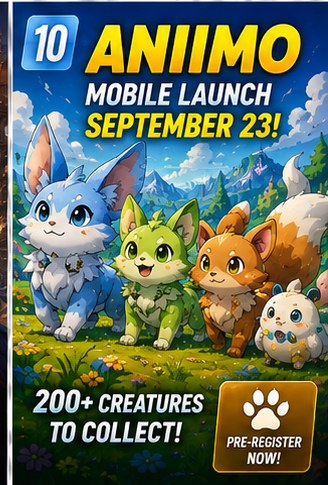Aniimo mobile launch confirmed for September 23 after Gamescom showcase