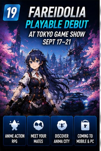 FAREIDOLIA prepares first public playable build for Tokyo Game Show