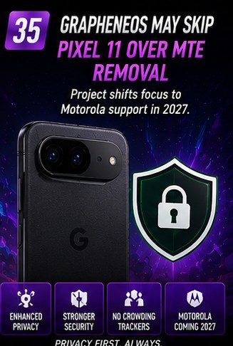 GrapheneOS may skip Pixel 11 entirely after Google removes hardware memory tagging