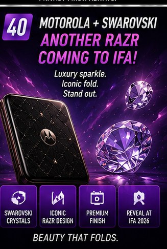 Motorola confirms another Swarovski Razr for IFA 2026