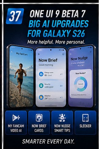 One UI 9 beta 7 brings Fold-class AI features to Galaxy S26 phones