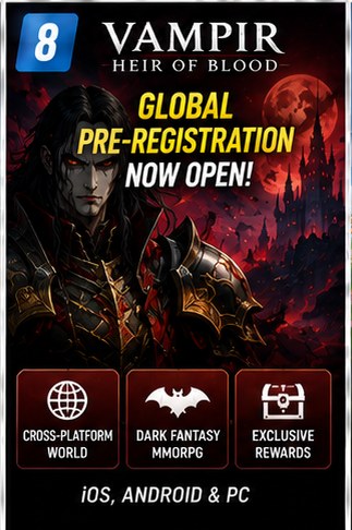 Vampir continues its global pre-registration push across mobile and PC