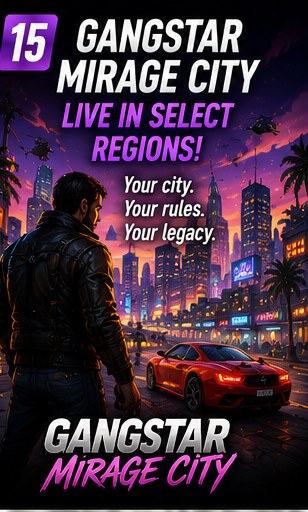 Gangstar Mirage City reaches more players as Gameloft's crime franchise returns at scale