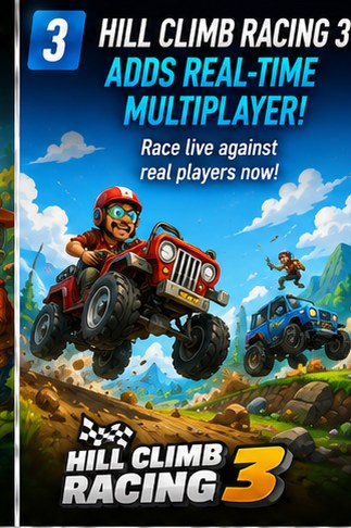 Hill Climb Racing 3 introduces real-time multiplayer in its current Android soft launch
