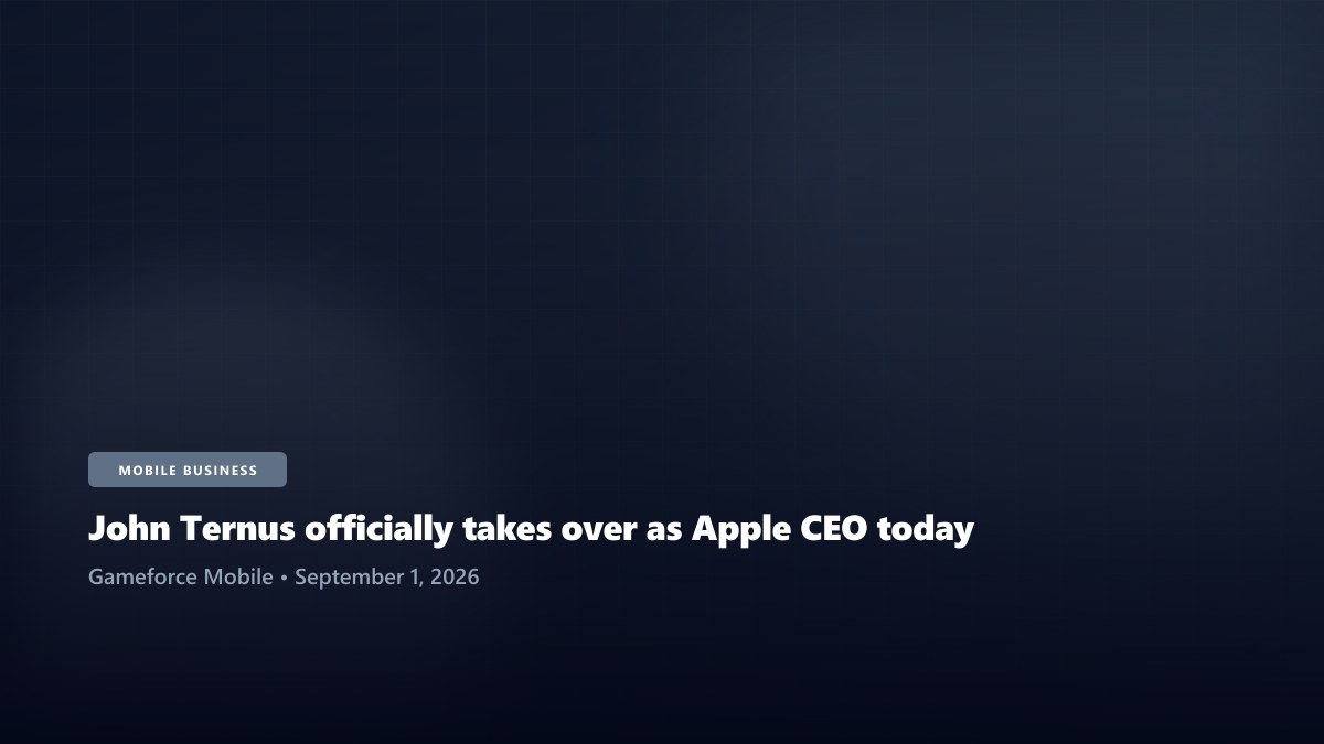 John Ternus officially takes over as Apple CEO today