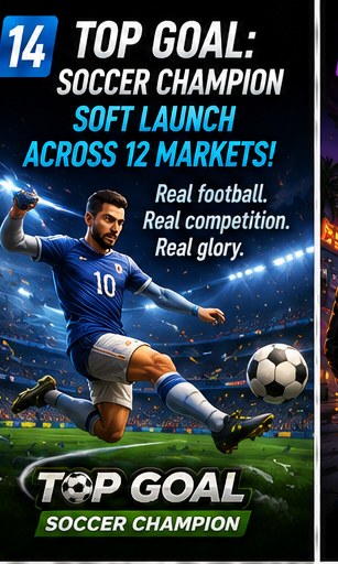 Top Goal: Soccer Champion expands soft launch across a dozen markets