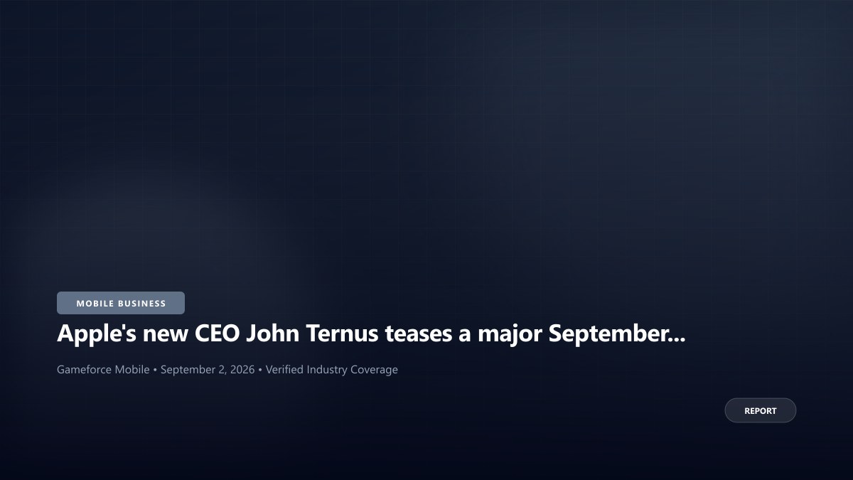 Apple's new CEO John Ternus teases a major September 9 product launch