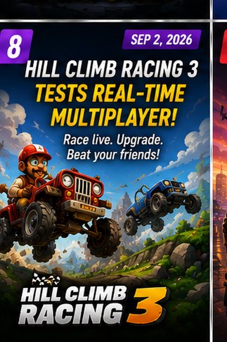 Hill Climb Racing 3 tests real-time multiplayer in Nordic and UK markets
