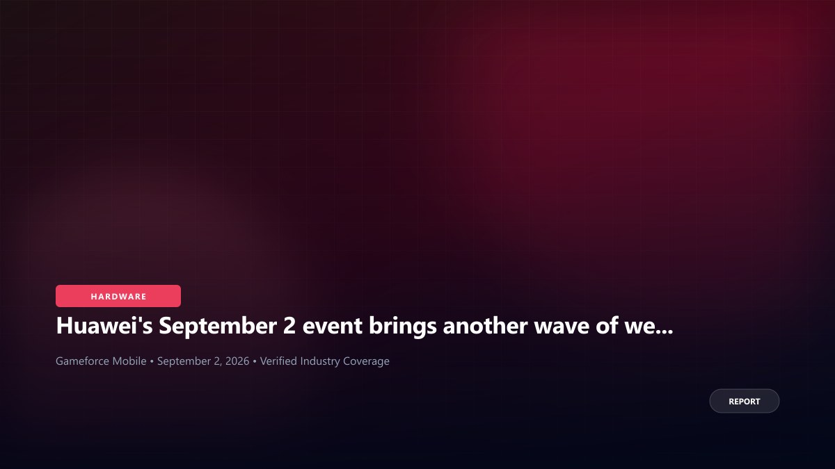 Huawei's September 2 event brings another wave of wearables and mobile hardware
