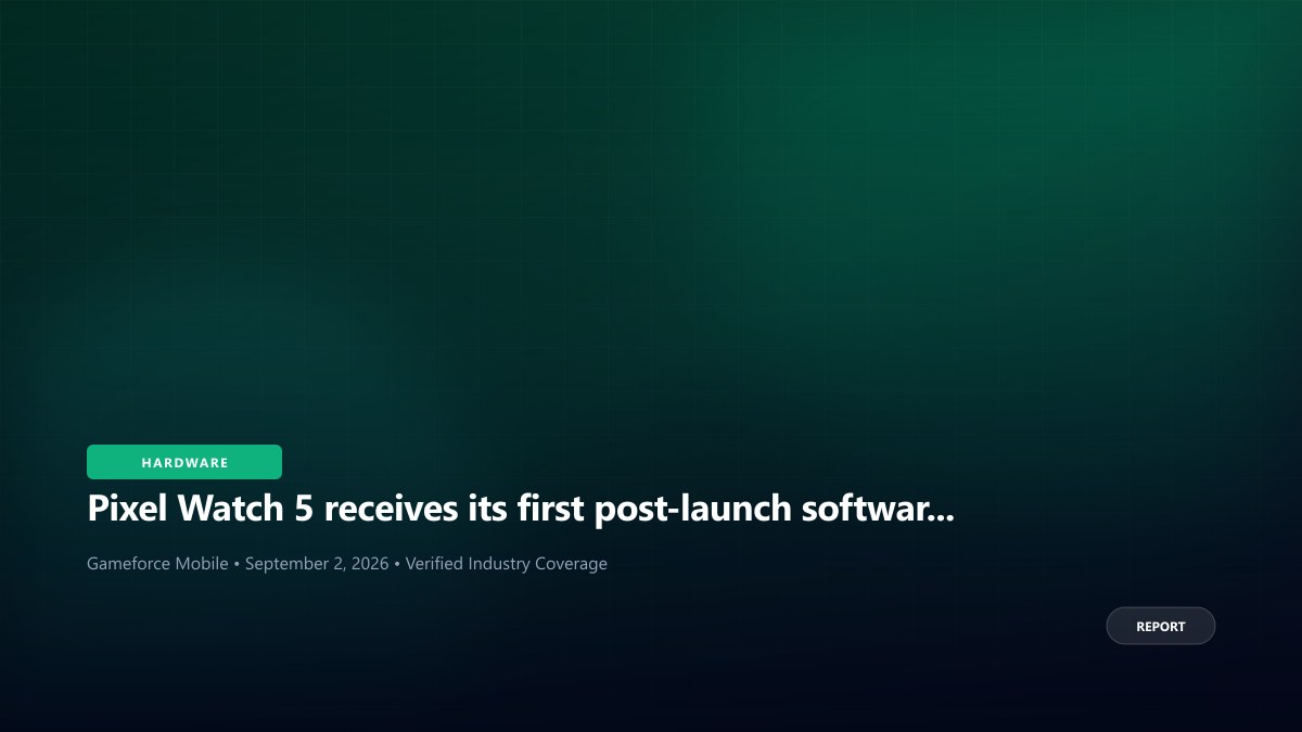 Pixel Watch 5 receives its first post-launch software update