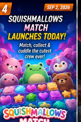 Squishmallows Match launches worldwide today