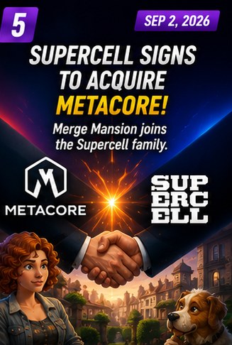 Supercell moves to acquire Merge Mansion developer Metacore