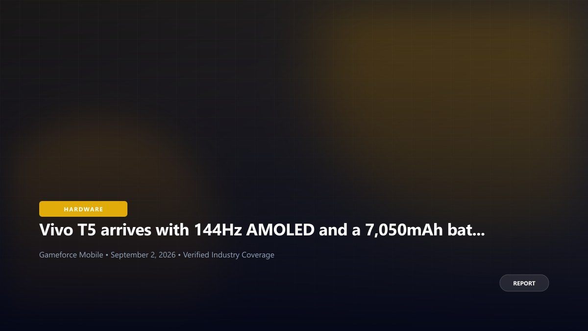 Vivo T5 arrives with 144Hz AMOLED and a 7,050mAh battery