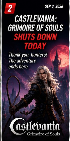 Castlevania: Grimoire of Souls shuts down today on Apple Arcade