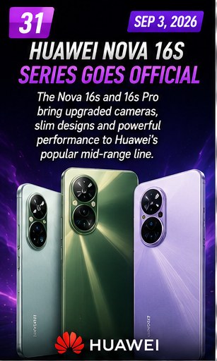 Huawei broadens its mobile ecosystem with Nova 16s phones, MatePad and FreeBuds