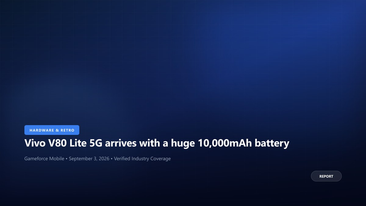 Vivo V80 Lite 5G arrives with a huge 10,000mAh battery