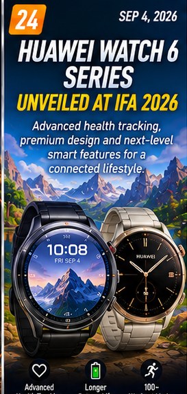 Huawei unveils Watch 6 and Watch 6 Pro at IFA 2026