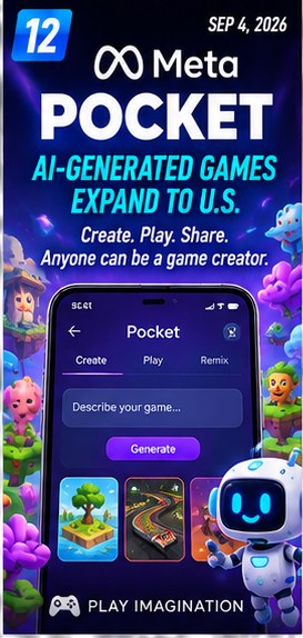 Meta Pocket expands AI-generated mini-games to US users