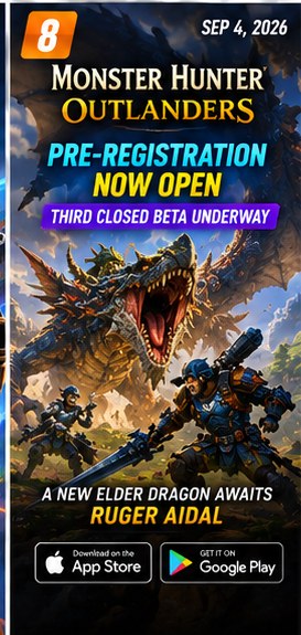Monster Hunter Outlanders enters major pre-registration phase during third closed beta