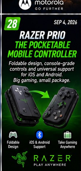 Razer Prio makes mobile controllers genuinely pocketable