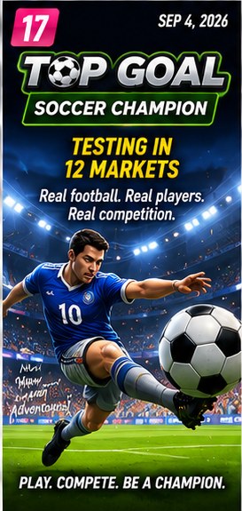 Top Goal: Soccer Champion tests competitive football in 12 markets