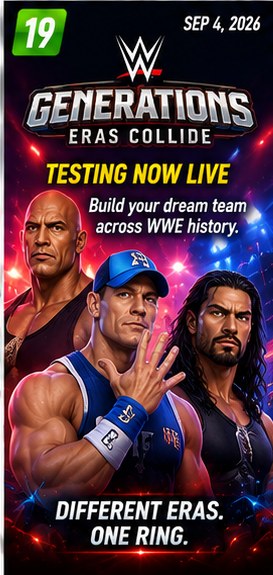 WWE Generations: Eras Collide brings wrestling history into a mobile squad RPG