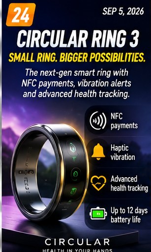 Circular Ring 3 adds payments and vibration to the smart-ring formula