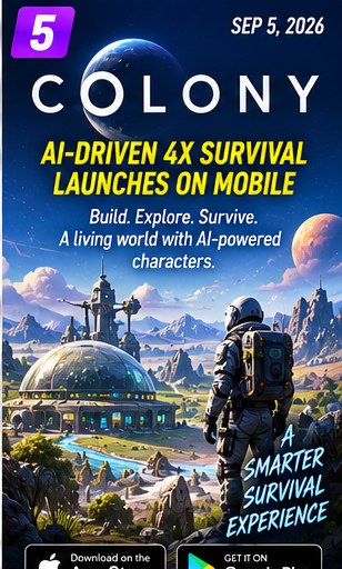 Colony quietly launches an AI-driven 4X survival game on mobile