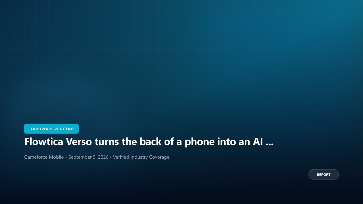 Flowtica Verso turns the back of a phone into an AI meeting display