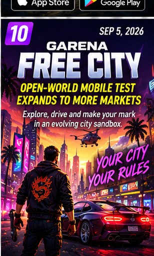 Garena Free City expands its open-world mobile test