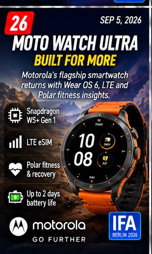 Moto Watch Ultra puts Motorola back into serious Wear OS competition