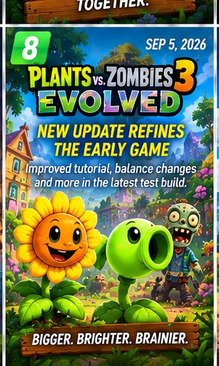 Plants vs. Zombies 3: Evolved keeps rebuilding its opening experience