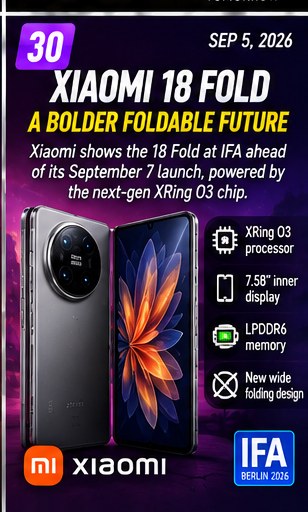 Xiaomi 18 Fold gets its public debut ahead of September 7 launch
