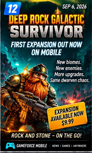 Deep Rock Galactic: Survivor expands its mobile premium offering