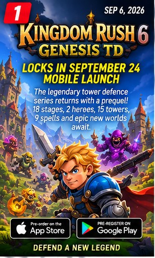 Kingdom Rush 6: Genesis TD locks in September 24 mobile launch