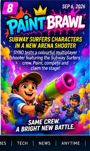 Paint Brawl turns Subway Surfers characters into a colourful arena shooter