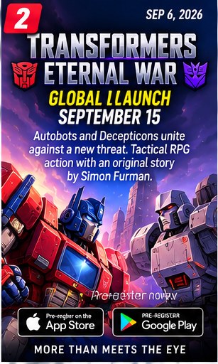 Transformers: Eternal War builds toward September 15 global mobile launch