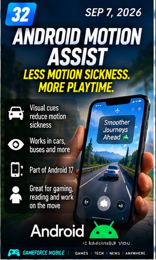Android Motion Assist targets motion sickness during car journeys