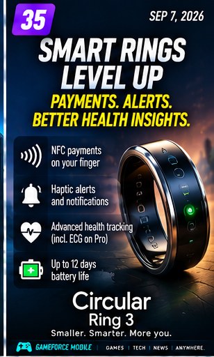 Circular Ring 3 brings NFC payments and haptic alerts to smart rings