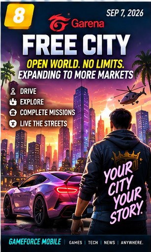 Garena Free City keeps widening its open-world mobile test