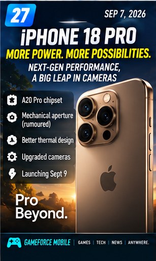 iPhone 18 Pro expectations rise ahead of Apple's September 9 keynote