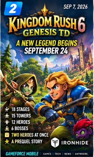 Kingdom Rush 6: Genesis TD moves toward its September 24 mobile launch