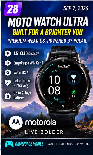 Moto Watch Ultra keeps Motorola in serious Wear OS competition