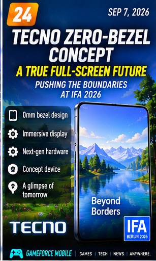 TECNO's zero-bezel concept keeps turning heads at IFA 2026