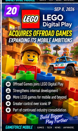 LEGO Digital Play acquires Offroad Games as mobile consolidation continues