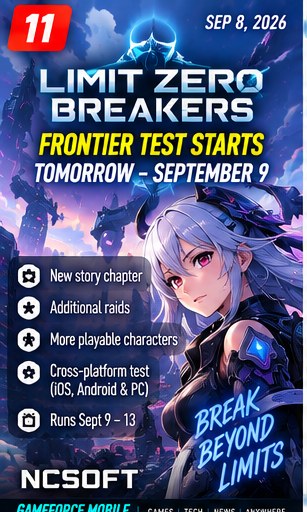 Limit Zero Breakers prepares to open its Frontier Test tomorrow
