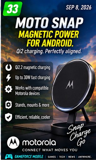 Moto Snap pushes Qi2 magnetic charging further into Android