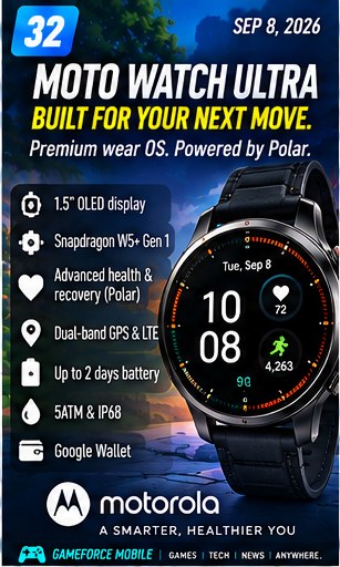 Moto Watch Ultra gives Motorola another serious Wear OS contender