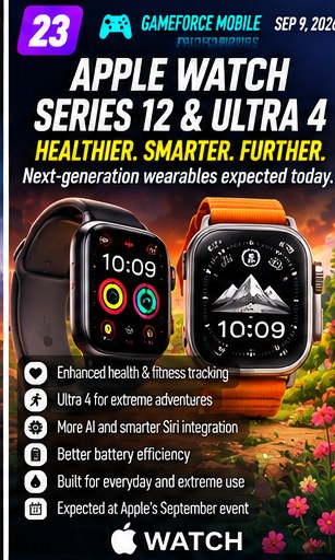 Apple Watch Series 12 and Ultra 4 are expected at today's keynote