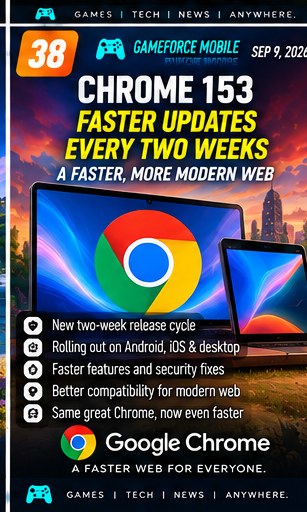 Chrome 153 starts Google's faster two-week mobile release cycle